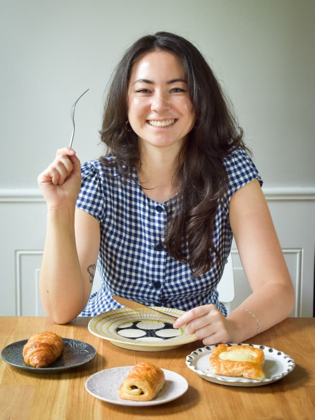 picture of erin smiling over some cake